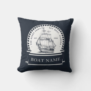 Luxury Nautical Personlig Boat Kudde