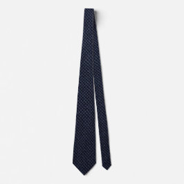 Luxury Navy Blue Saffiano Crosshatch Textured Neck Slips