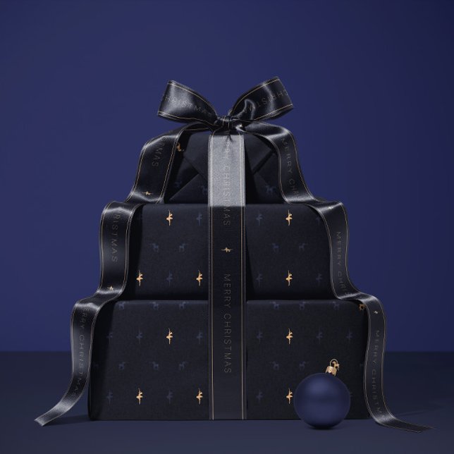 Luxury navy blue wrapping paper presentpapper (Skapare uppladdad)
