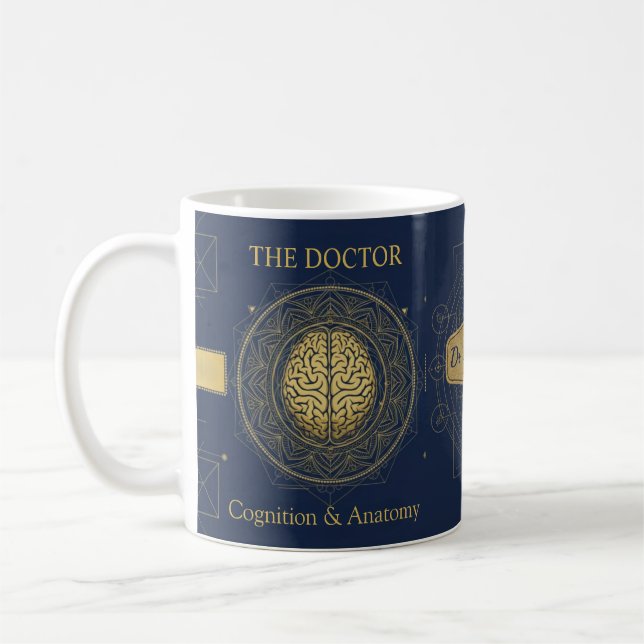 Luxury Neurology Brain Anatomy | Custom Physician  Kaffemugg (Vänster)