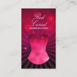 Luxury Nght Show Corset Lingerie Visitkort