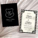 Luxury Old Money Black Vintage Ivory Wedding Inbjudningar<br><div class="desc">This is a Luxury Old Money Black Vintage Ivory Wedding Invitation!</div>