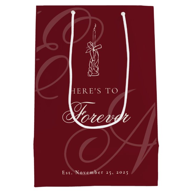 Luxury Old Money Retro Calligraphy Wedding (Baksidan)