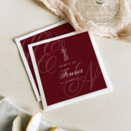 Luxury Old Money Retro Calligraphy Wedding Pappersservett