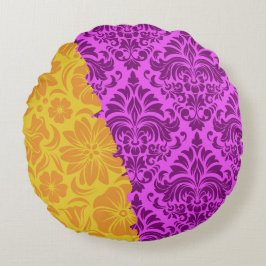 Luxury Ornamental Inslag Rund Kudde