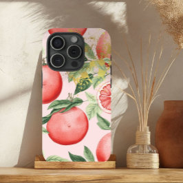 Luxury Pastel Rosa och Guld Grapefruit Trellis