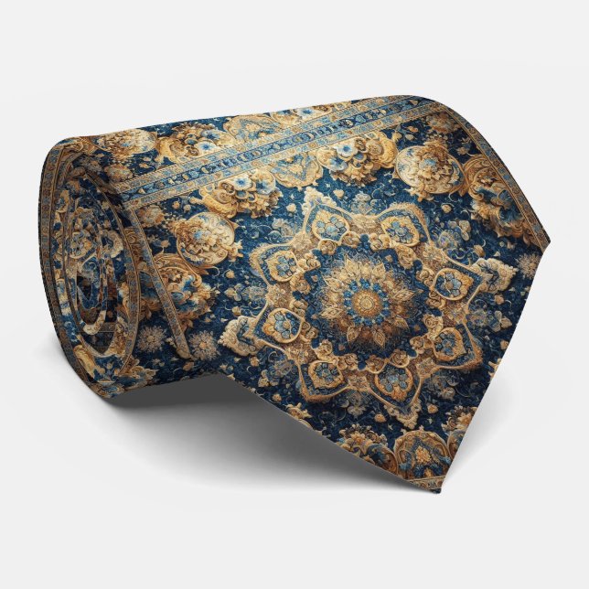Luxury Persian Designer Style | Faux Silk Neck Tie Slips (Rullad)