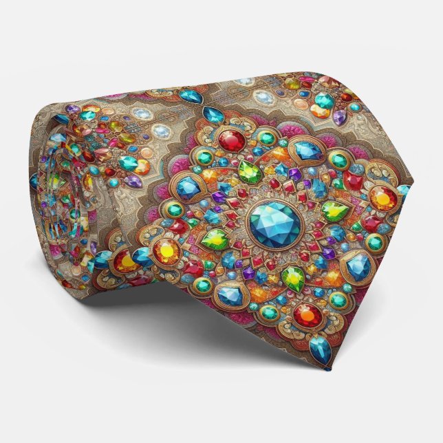 Luxury Persian Designer Style | Faux Silk Neck Tie Slips (Rullad)