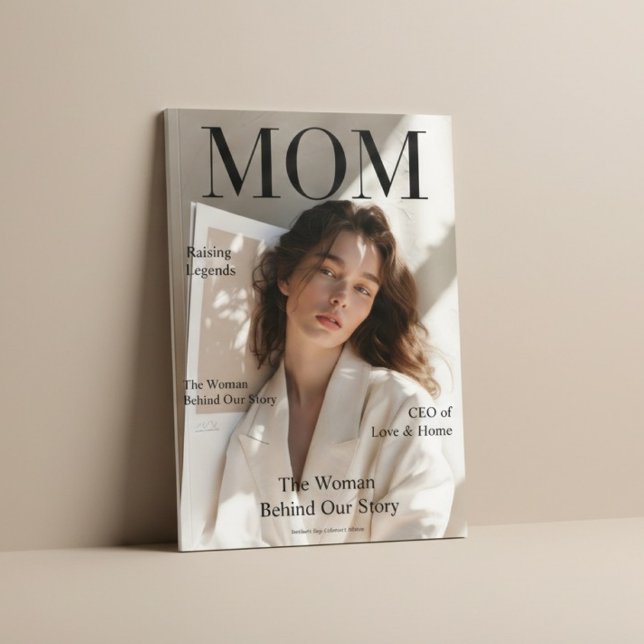 Luxury Personalized Mom Magazine Cover This elegan Poster (Skapare uppladdad)