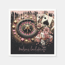 Luxury Personlig Casino Bachelorette Pappersservett