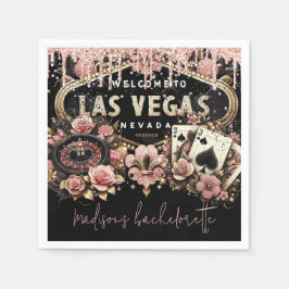 Luxury Personlig Las Vegas Bachelorette Pappersservett