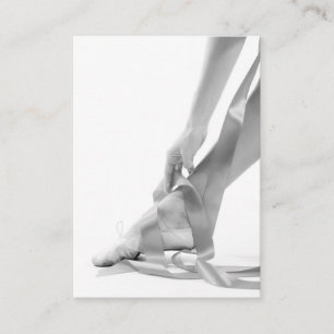 Luxury Photo Ballet School-design Visitkort