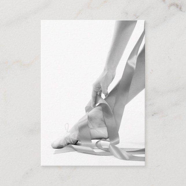 Luxury Photo Ballet School-design Visitkort (Framsida)