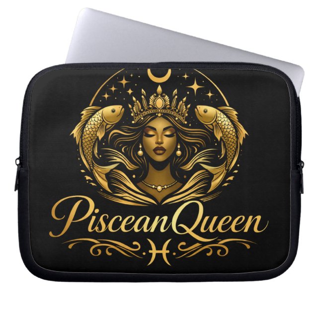 Luxury Piscean Queen Electronics Bag Laptop Fodral (Framsidan)