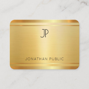 Luxury Premium Silke Avslutar Faux Guld Profession Visitkort