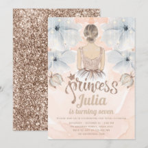 Luxury Princess Födelsedagsfest Beige glitter