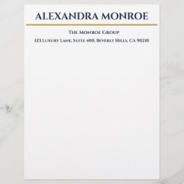 Luxury Real Estate Letterhead Brevhuvud