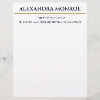 Luxury Real Estate Letterhead Brevhuvud