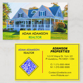 Luxury Real Gods Agent (Skapa QR) Realtor Visitkort