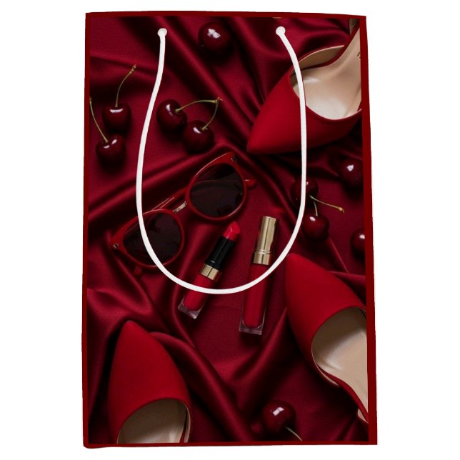 Luxury Red Fashion Gift Bag (Framsidan)
