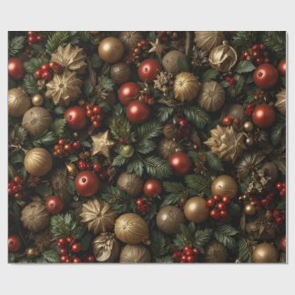 Luxury Red Gold Christmas Ornament  Presentpapper