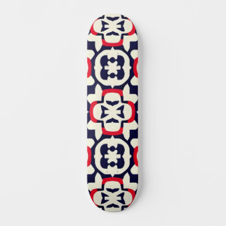 Luxury Red White och Blue Mini Skateboard Bräda 18,5 Cm