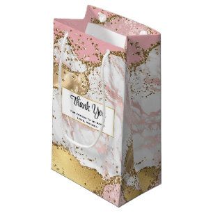 Luxury Ro Guld Rosa Marble Party Tack