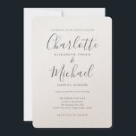 Luxury Romantic Elegant Namnteckning Script Bröllo Inbjudningar<br><div class="desc">Den här inbjudan från elegant bröllop kan vara personlig med dina uppgifter i chic grått-brev. Den innehåller information om hur du namnteckning stil namn. Designad av Thisisnotme©</div>
