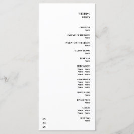 Luxury Romantic Flourish Calligraphy Bröllop Guld Program