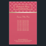 Luxury Rosa Quilted Modern Guld Beauty Salon Spa Flygblad<br><div class="desc">Rosa Quilted Modern Guld Beauty Salon Spa Brochures.</div>