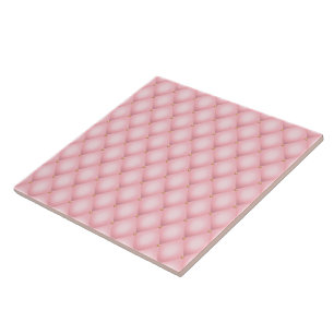 Luxury Rosa Tuftade Diamond Mönster Kakelplatta