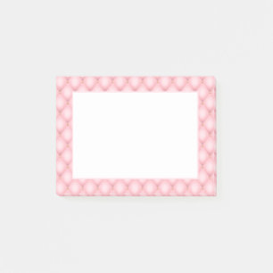 Luxury Rosa Tuftade Diamond Mönster Post-it Block