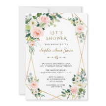 Luxury Rosa White Flowers Guld Ram Möhippa