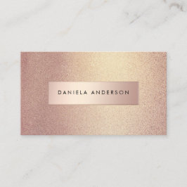 Luxury Rose Gold Textures Chic Business Card Visitkort