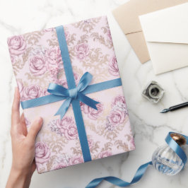 Luxury Rose Pattern Wrapping Paper Presentpapper
