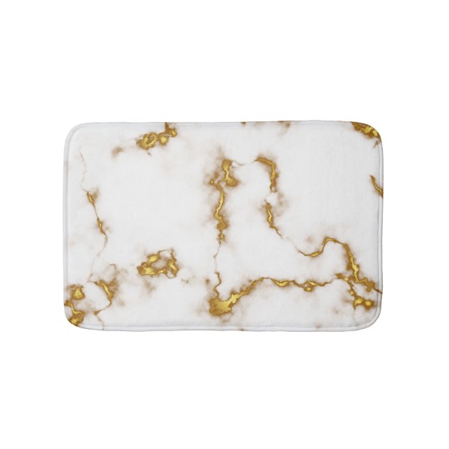 Luxury royal elegant Marble Guld Badrumsmatta (Framsidan)
