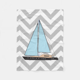 Luxury Sailing Yacht Boat Fleecefilt