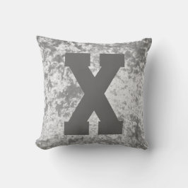 Luxury samvet snyggt dekorativ kudde cushion initi