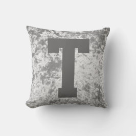 Luxury samvet snyggt dekorativ kudde cushion initi
