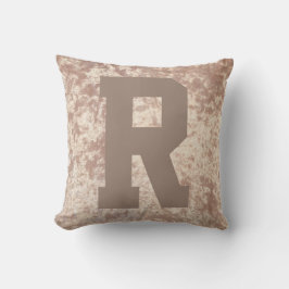 Luxury samvet snyggt dekorativ kudde cushion initi