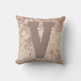 Luxury samvet snyggt dekorativ kudde cushion initi