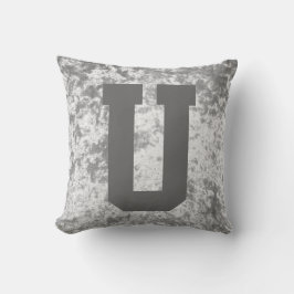 Luxury samvet snyggt dekorativ kudde cushion initi