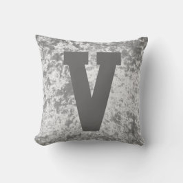 Luxury samvet snyggt dekorativ kudde cushion initi