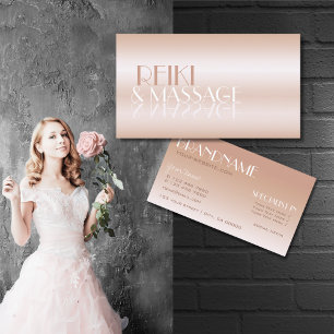 Luxury Shimmering Light Ro Golden Spegel Font Visitkort