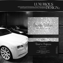 Luxury Silver Glitter Gnistra Stars Monogram Smart