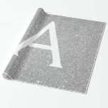 Luxury Silver Glitter och Gnistra Monogram Presentpapper<br><div class="desc">Luxury Silver Faux Glitter och Gnistra Elegant Gift Wrapping Papper. Den här presentförpackningens pappra kan anpassas så att den omfattar ditt första och första namn för en gåva till paket för en flickbarnskötare,  Möhippa,  Bachelorette Party eller Girl's Födelsedagsfest.</div>