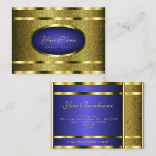 Luxury Snake Mönster med Guld Effect Professionell Visitkort