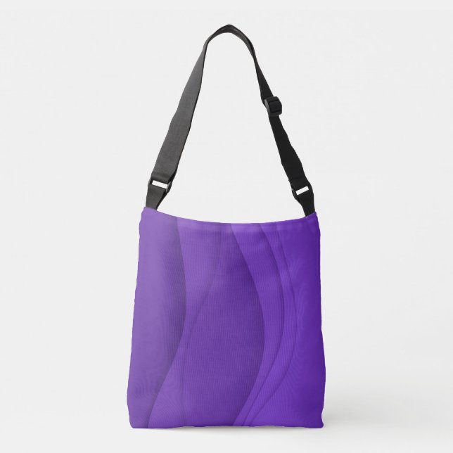 Luxury Soft Lila Wave Axelväska (Framsida)