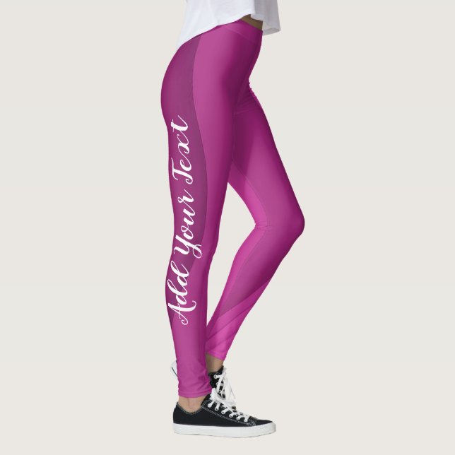 Luxury Soft Rosa Wave Leggings (Höger)