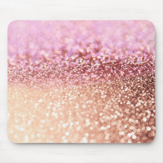 Luxury Sparkling Rosa Ombre Glitter Gradient Musmatta (Framsidan)